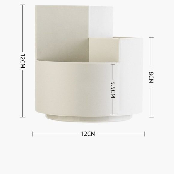 360-Degree Rotating Cosmetic Brush Holder Pen Holder Desktop Storage Organizer - Picture 7 of 9